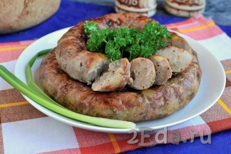 Рецепт домашней свиной колбасы в кишках
