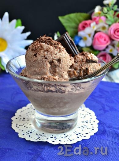 Рецепт шоколадного мороженого в домашних условиях