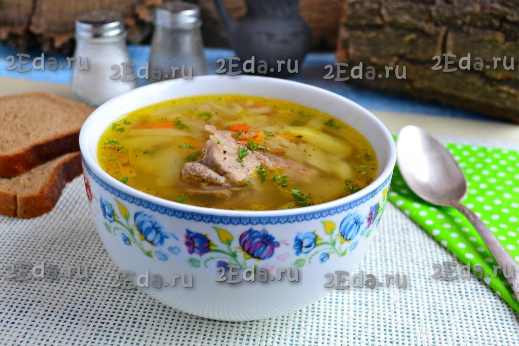 Гречневый Суп С Мясом Свинины Рецепт Фото