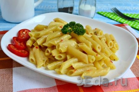 Рецепт макарон с сыром на сковороде