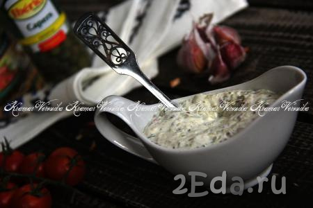Рецепт соуса "Тартар" с огурцами и чесноком