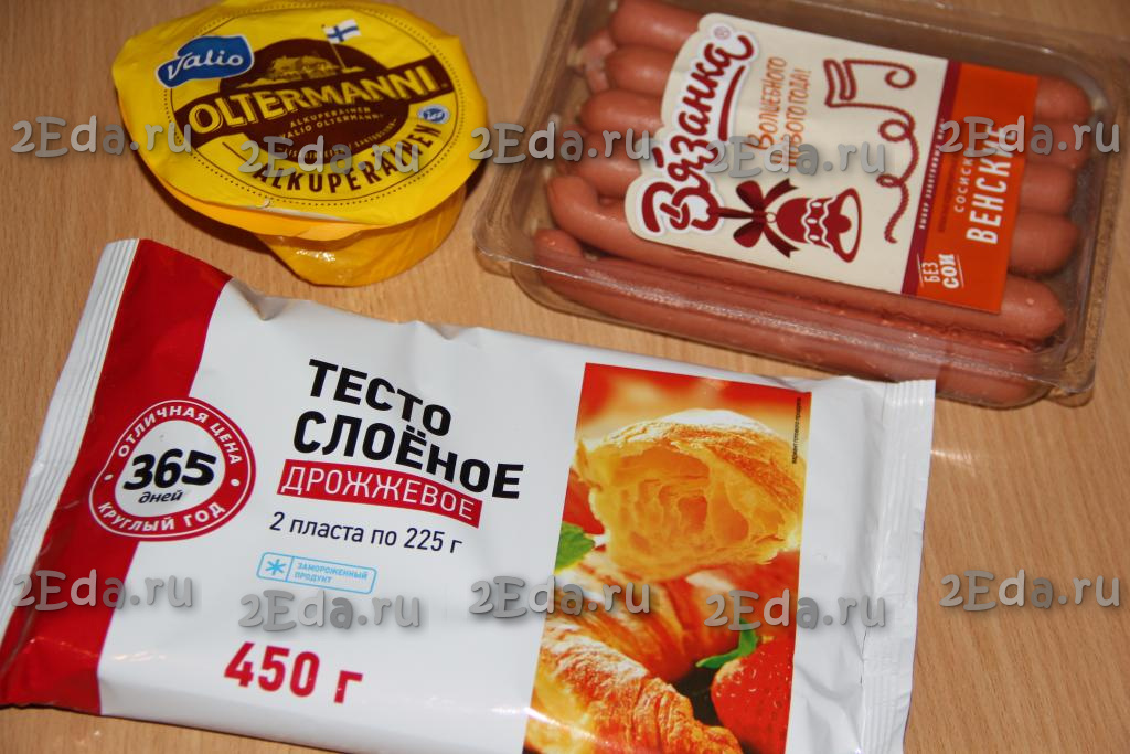 Сосиски в слоёном тесте в духовке рецепт с фото, как приготовить на steklorez69.ru
