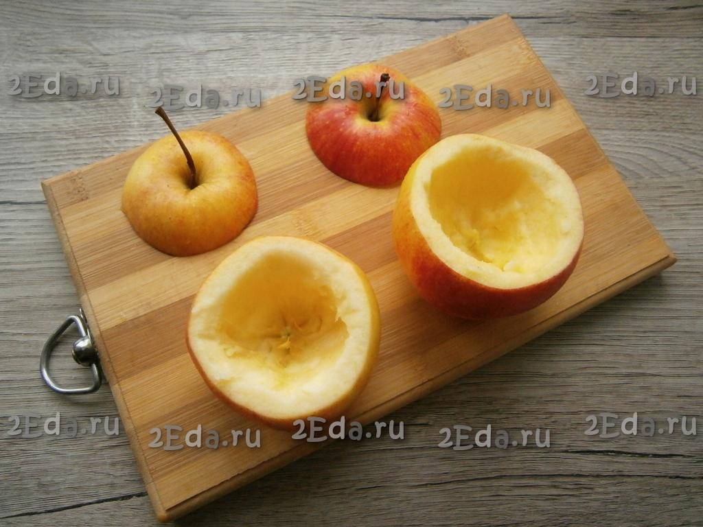 Яблоки с творогом и медом запеченные в духовке