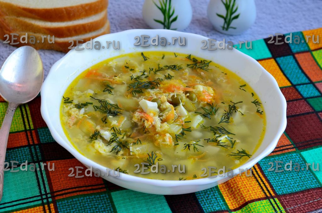 Суп из консервированного горошка – пошаговый рецепт приготовления с фото