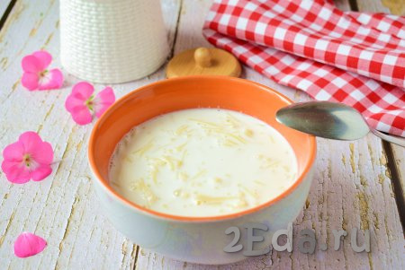 Как приготовить молочный суп с вермишелью
