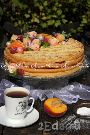 Яркий, сочный торт "Тропиканка" украсит любой праздничный стол или домашнее чаепитие!