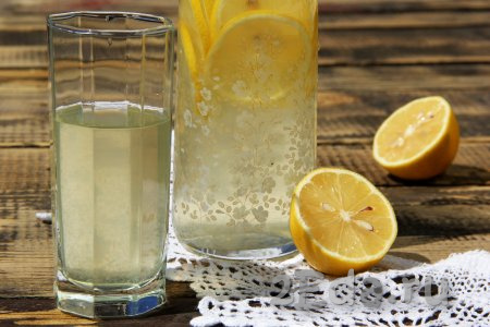 Лимонад из минералки и лимона