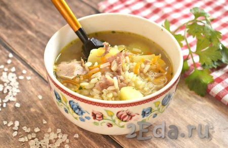 Суп с тушёнкой и рисом