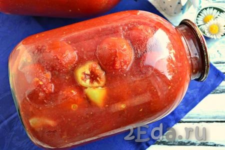 Консервированные помидоры в собственном соку на зиму