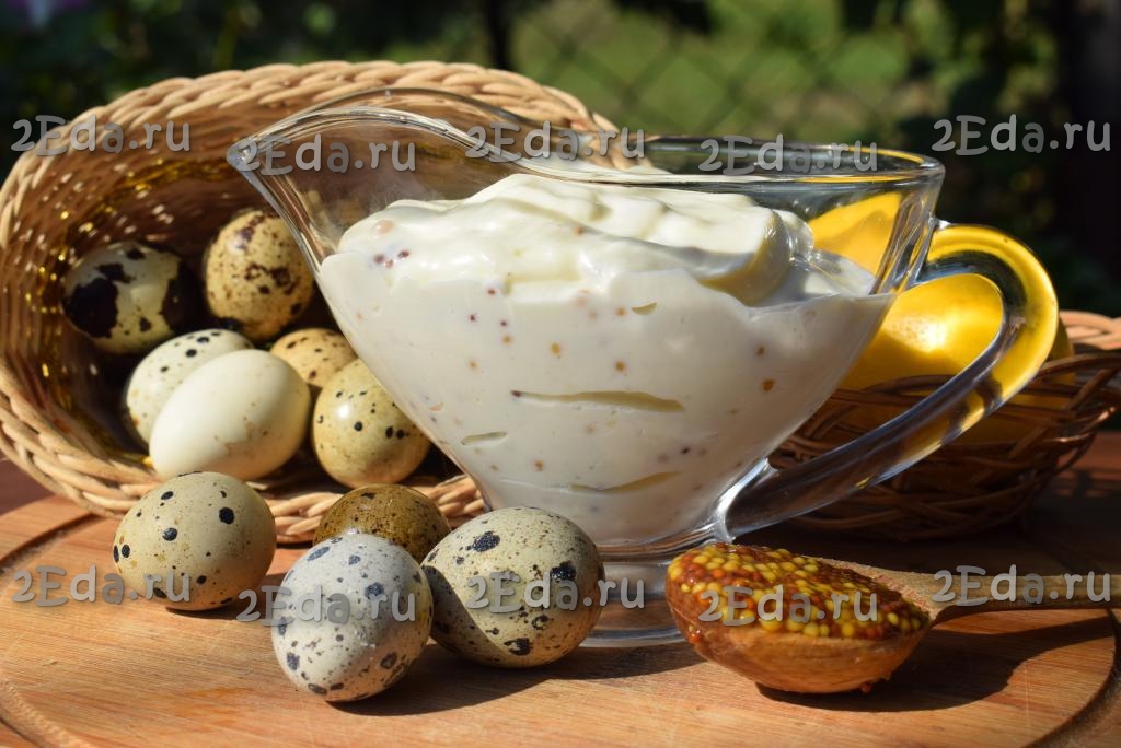 Домашний майонез из перепелиных яиц — рецепт с фото