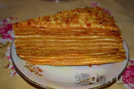 Рецепт торта "Медовик" со сметанным кремом