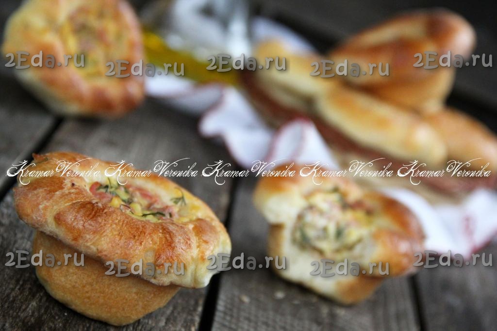 Пирожки с ветчиной и сыром - manikyrsha.ru