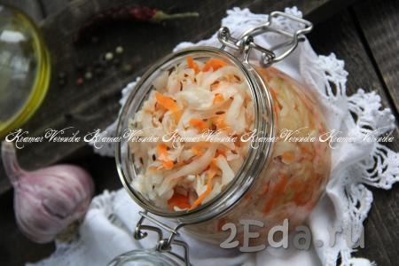 Капуста, квашеная с тмином и морковью